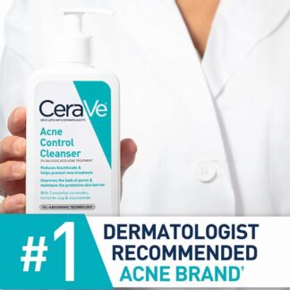 CeraVe Acne Control Cleanser | 2% Salicylic Acid Gel-to-Foam Face Wash for Oily & Acne-Prone Skin ? Imported | 237ML