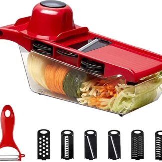 Multi?Functional 10?in?1 Mandoline Slicer | Vegetable Cutter, Peeler, Chopper, Grater & Shredder