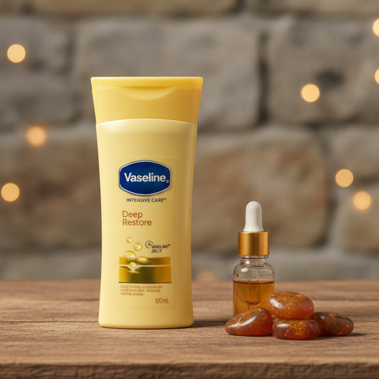 Original Vaseline Deep Restore Jelly Lotion for long-lasting hydration and deeply nourished skin - 100ML - Image 2