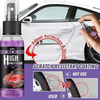 Rayhong 3-in-1 High Protection Quick Coating Spray - Ceramic Waterless Wash, Polish & Paint Sealant - Scratch Repair & Scuff Remover (30ml)