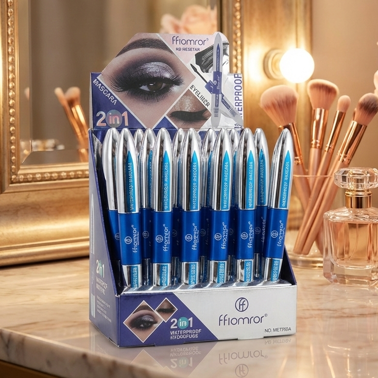 Flormar 2-In-1 Mascara & Eyeliner | Volumizing Lashes & Precise Eye Definition - Image 3