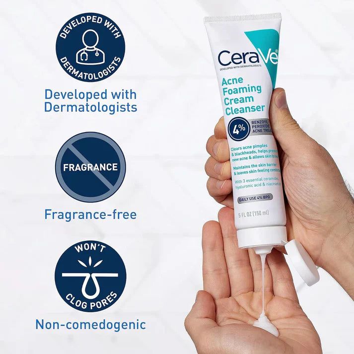 CeraVe Complete Skincare Combo Kit ? Sunscreen SPF 50, Acne Cleanser, Retinol Serum & Night Cream - Image 4
