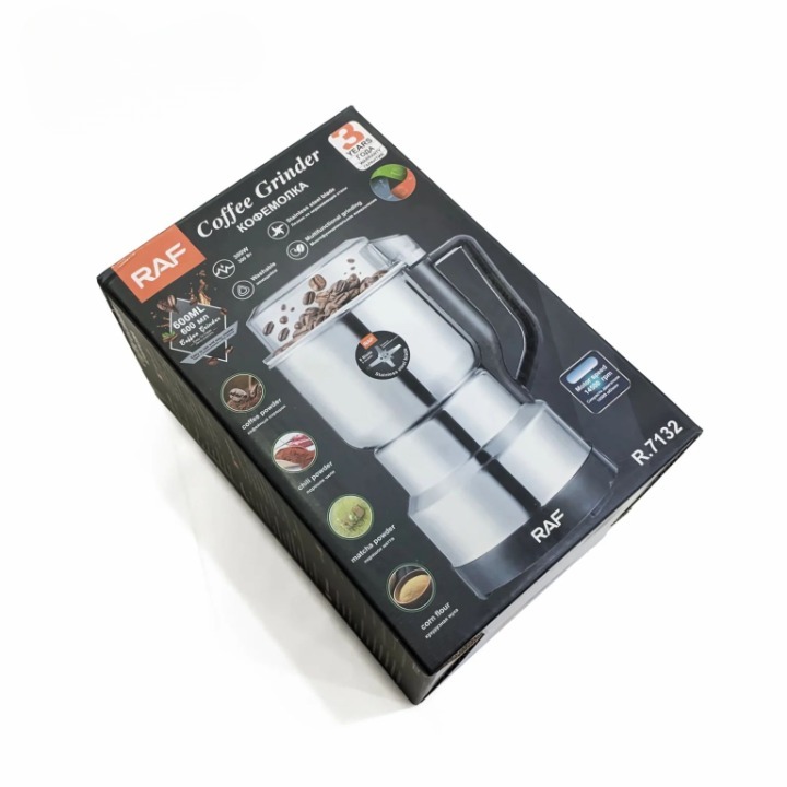 RAF Stainless Steel Electric Coffee Grinder ? High-Power Bean & Spice Blender for Home Use - Image 4