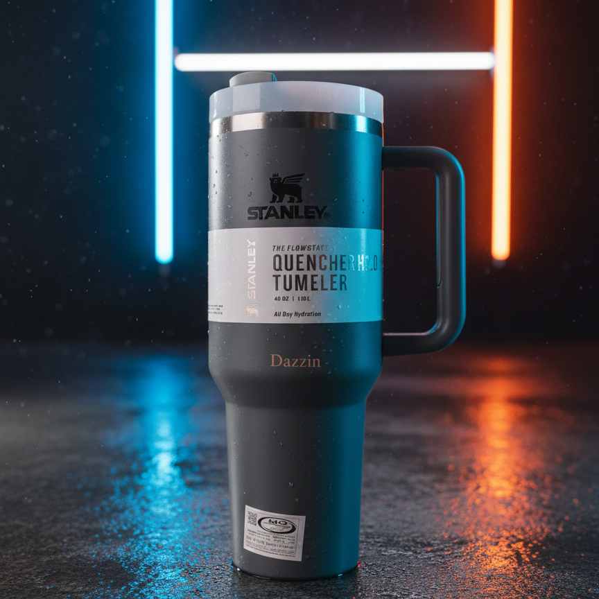 Stanley 40 Oz | (1200ML) Stainless Steel Vacuum Insulated Tumbler With Straw Leak Proof Quencher Cup For Hot And Cold Beverages - With Box - Image 2