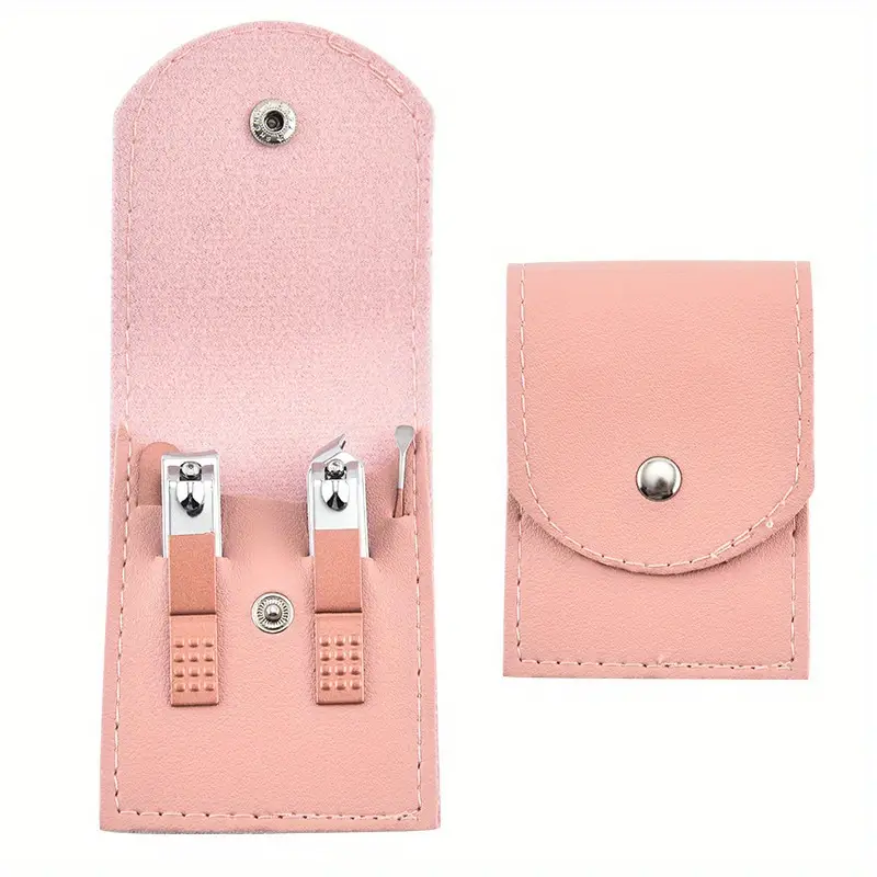 4-in-1 Professional Manicure Set ? Stainless Steel Nail Care Kit with Nail Clippers, Nail File & Dead Skin Fork (Random Color) - Image 4