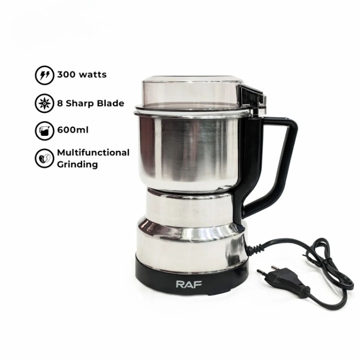 RAF Stainless Steel Electric Coffee Grinder ? High-Power Bean & Spice Blender for Home Use - Image 3