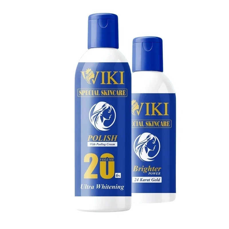 WIKI Special Skin Care Polish With Peeling Cream 200ml & 24K Gold Brighter Powder 100ml ? Ultra Whitening Formula - Image 3