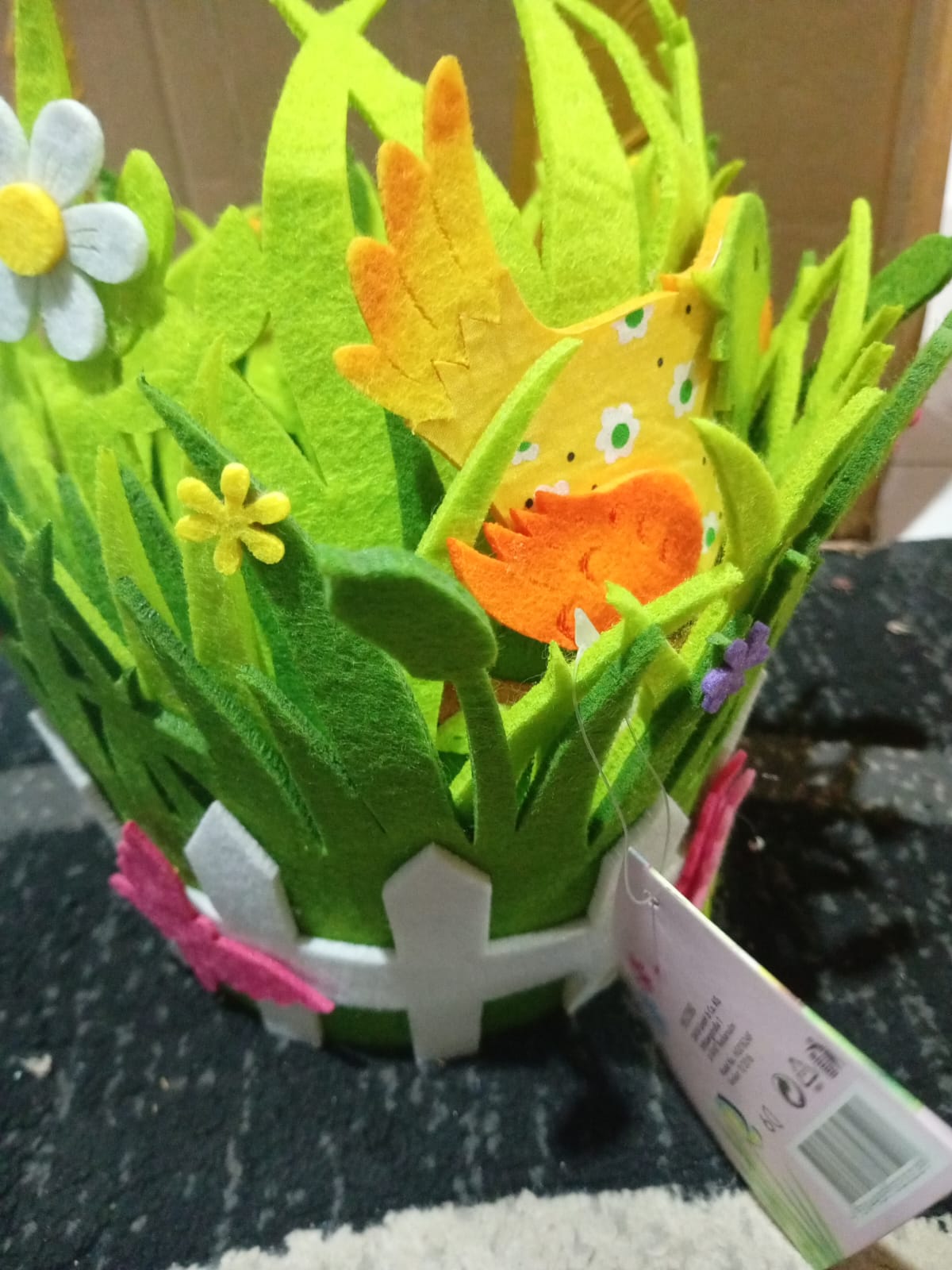 Easter Baskets ? Portable Round Non-Woven Buckets for Kids & Adults | Small Woven Party & Birthday Decoration Supplies - Image 5