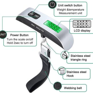 Portable Digital Luggage Scale ? LCD Display & Unit Conversion for Travel