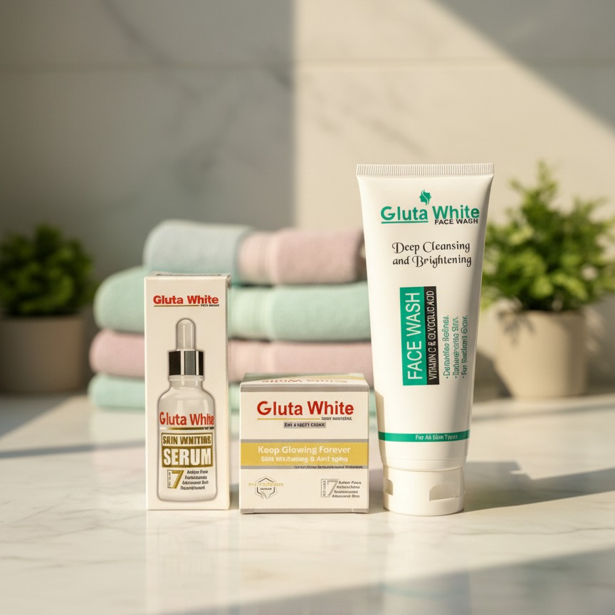 Gluta Facewash 100ml & Gluta Serum 30ml Deal ? Skin Brightening, Anti-Aging, Deep Cleansing & Nourishing Skincare Combo - Image 2