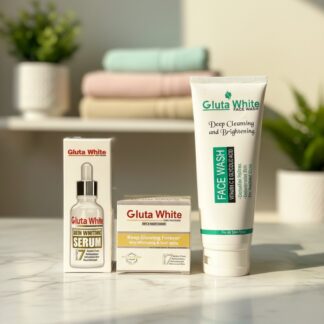 Gluta Facewash 100ml & Gluta Serum 30ml Deal ? Skin Brightening, Anti-Aging, Deep Cleansing & Nourishing Skincare Combo