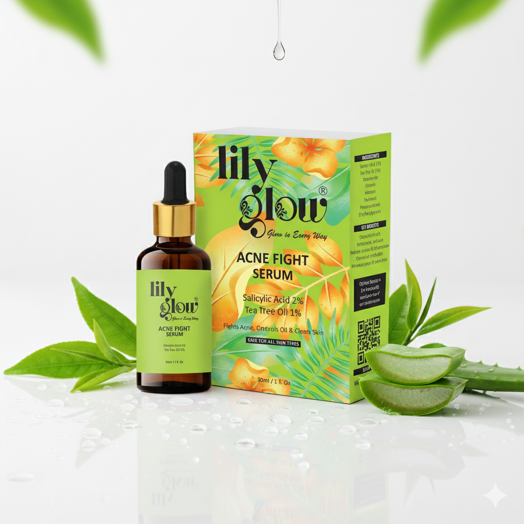 Lily Glow Acne Fight Serum ? For Oily & Dry Skin, Acne Marks, Pimples & Face Whitening (30ml)
