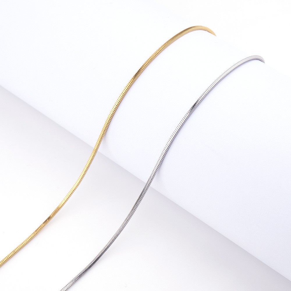 AWT-179 Thin Snake Chain ? Elegant Stainless Steel Necklace, Stylish Jewellery Accessory for Women - Image 5