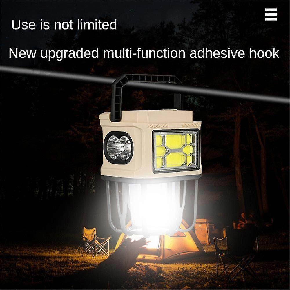 Solar Powered Hanging Camping Light ? Dual Charging LED Lantern with USB Port & Hook Design - Image 2