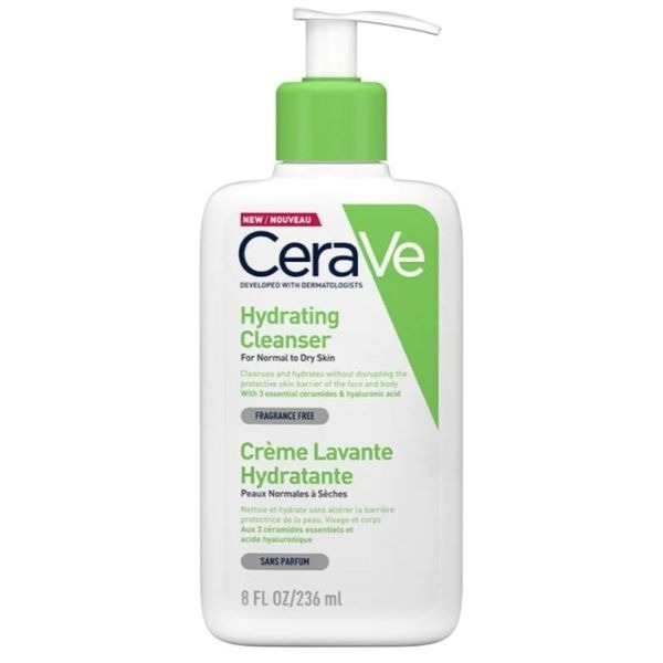 Cerave Hydrating Facial Cleanser 237ml ? Gentle Moisturizing Face Wash With Hyaluronic Acid And Ceramides For Normal To Dry Skin - Image 2