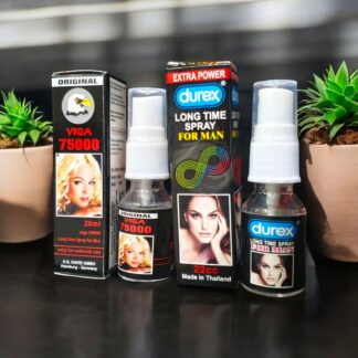 Viga Timing Spray with Free Durex Timing Spray | Long-Lasting Performance Support | Waterproof Liquid Formula | Pack of 2 (45ml)