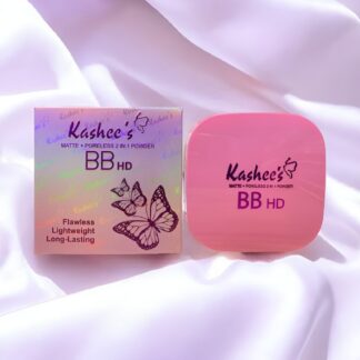 Kashees BB HD Matte And Poreless 2 In 1 Face Powder ? Flawless Lightweight And Long Lasting Compact For Smooth And Radiant Skin