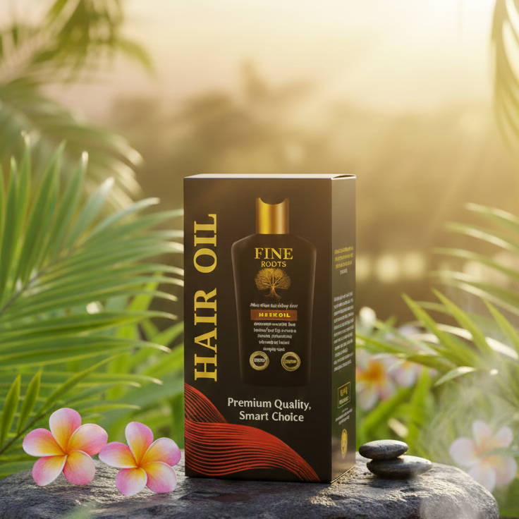 Fine Roots Hair Oil Providing Gentle Care Nourishing Formula Strengthening Healthy Scalp Support And Everyday Use