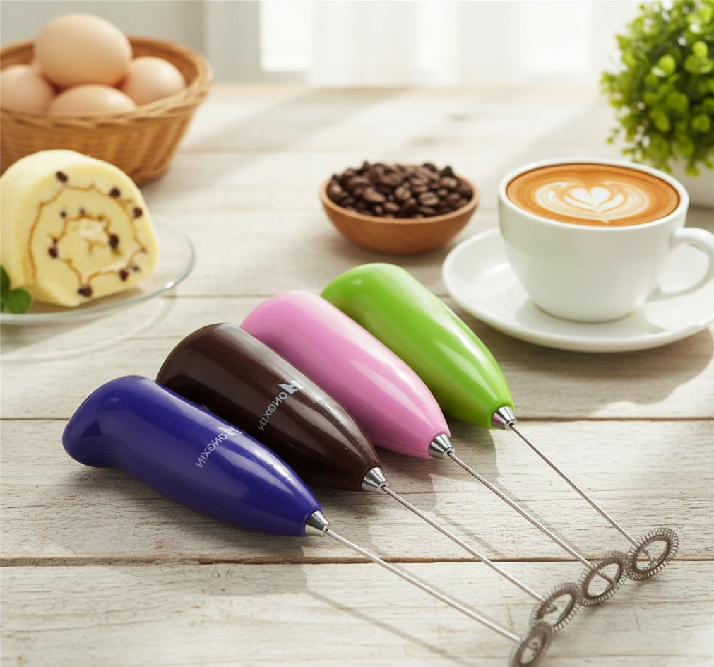 Coffee Beater & Milk Frother ? Mini Handheld Egg Whisk, Drink Mixer & Foamer for Kitchen Use | Practical Cooking Tool (Random Color) - Image 4