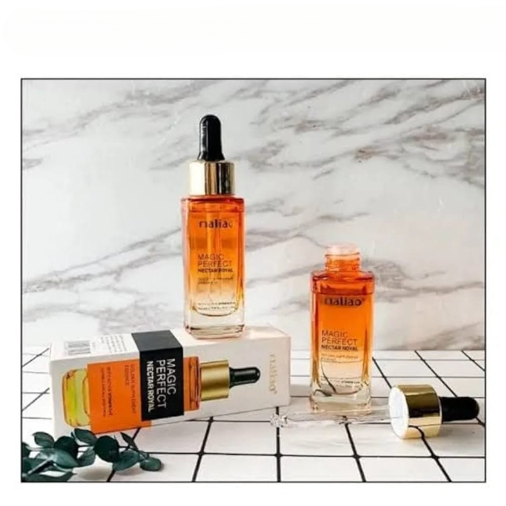 Maliao Magic Perfect Nectar Royal Vitamin C+E Serum ? Restores Glow & Nourishes Dry, Dull Skin, 30ml