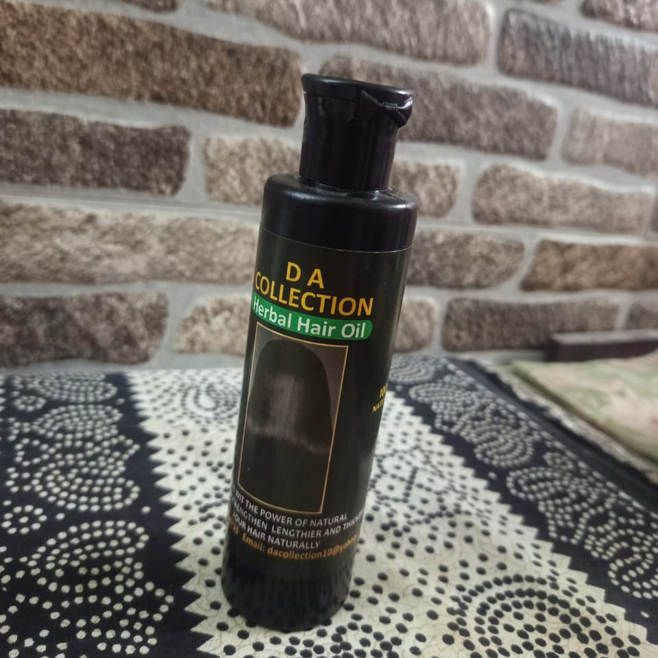 Herbal Hair Oil Natural Blend Of Oils And Herbs Nourishes Scalp Reduces Dandruff Strengthens Roots And Adds Shine - 200ml - Image 3