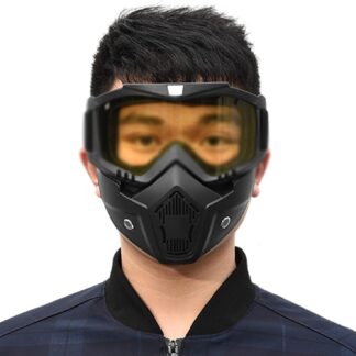 Snowboard Motorcycle Full Face Mask Shield Goggles Glasses