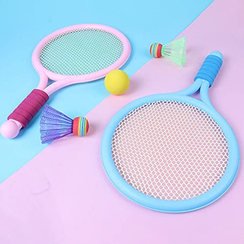 Kids Badminton & Tennis Racket Set ? Easy-To-Handle Outdoor Sports Toy With 2 Rackets, 1 Ball, And 1 Shuttlecock For Fun Indoor & Outdoor Play (Random Color) - Image 5