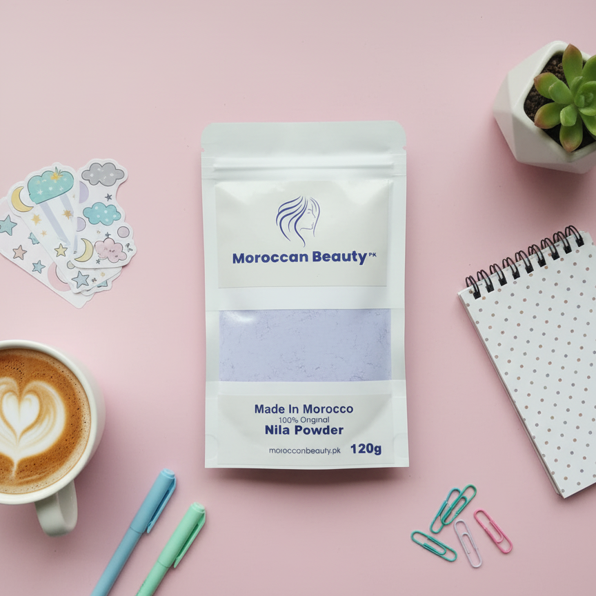 Moroccan Beauty Nila Powder | Blue Nila Skin Whitening Powder 120g | Best Quality Nila Powder - Image 2