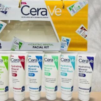 CeraVe 6 In 1 Hydrating Mineral Facial Kit For Deep Cleansing, Brightening And Glowing Skin