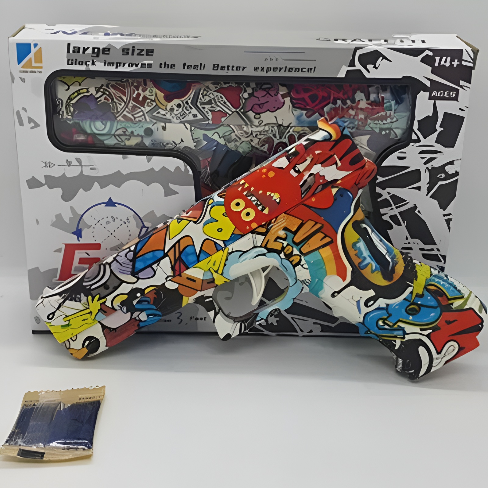 Gel Blaster High Speed Manual Gun Orange ? Large Size Graffiti Glock Soft Bullet Gun Toy With Safe Foam Bullets, Realistic Design, And Exciting Action Play For Kids And Teens - Image 3