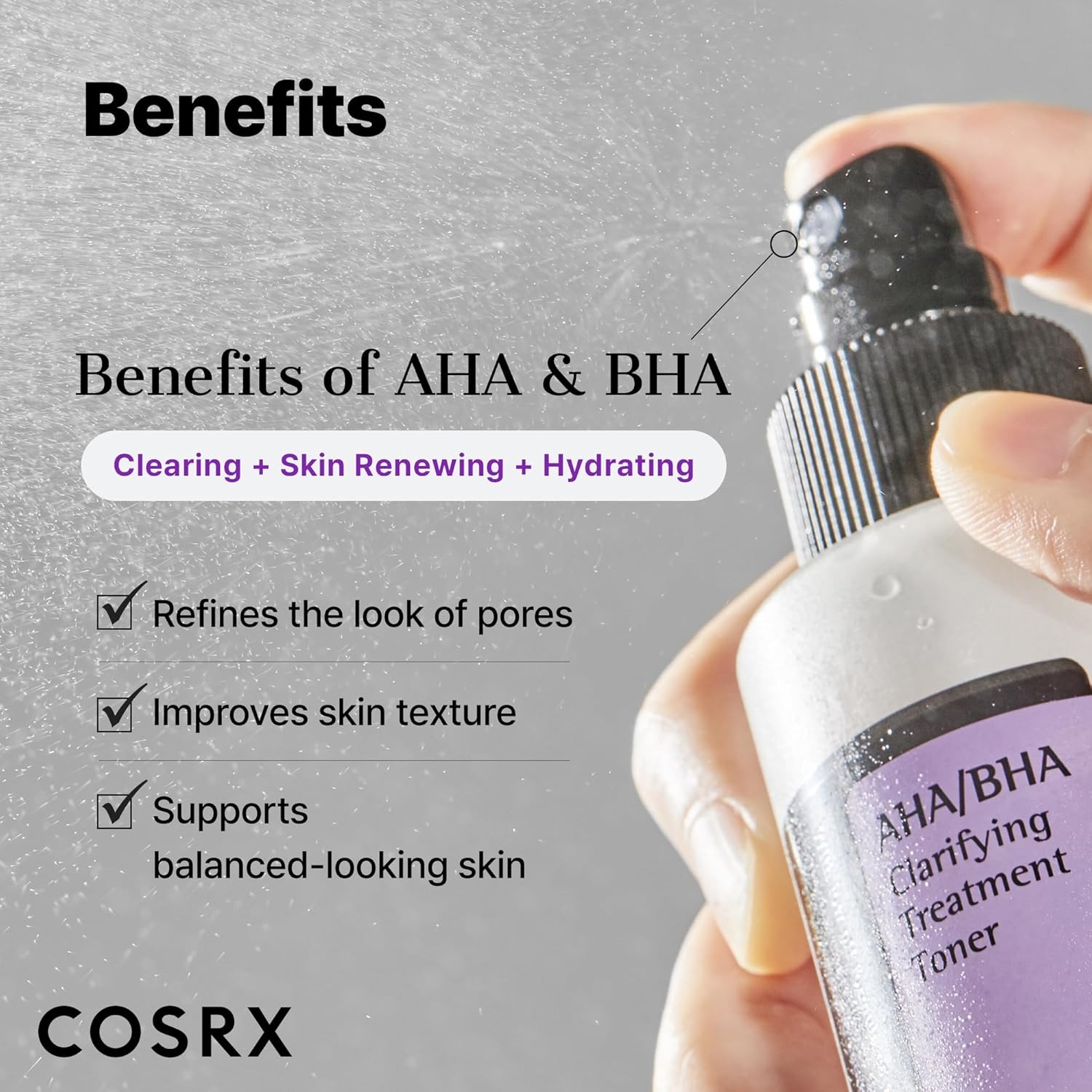 COSRX AHA/BHA Clarifying Treatment Toner | Gentle Exfoliating & Pore-Refining Korean Toner ? Imported - Image 2