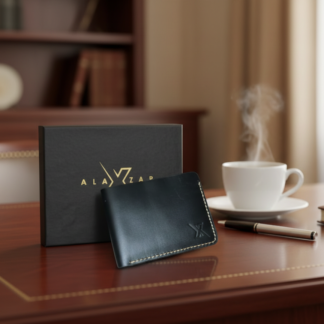 Men?s Rugged Leather Wallet | Black Cow Leather | Durable & Stylish | Premium Quality