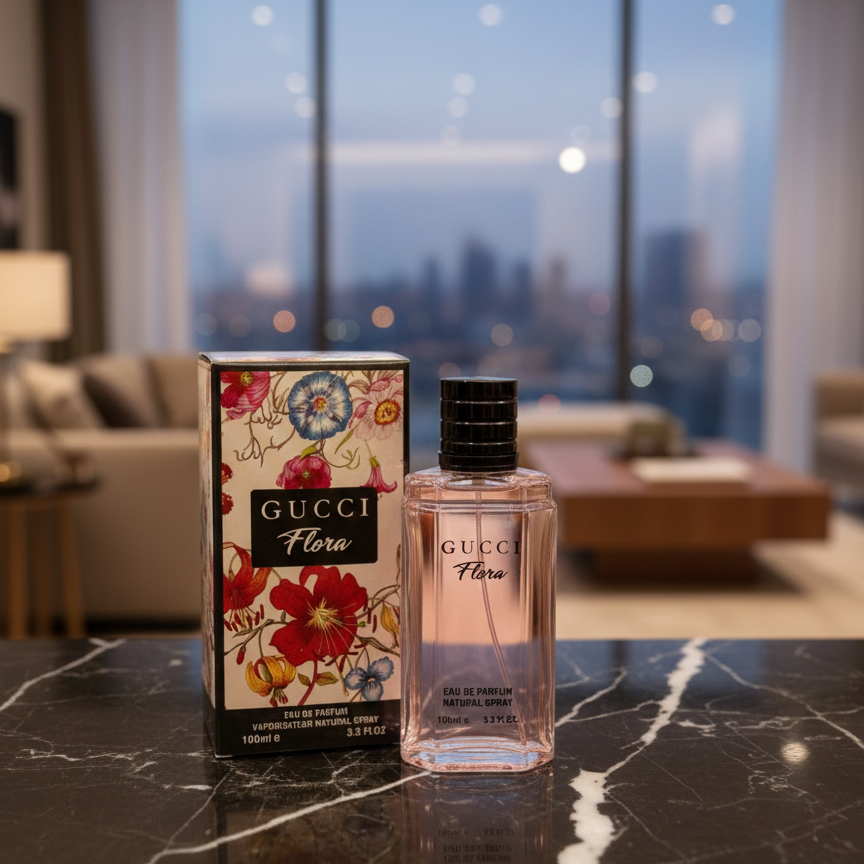 Gucci Flora Eau de Parfum ? 100ml Premium Long-Lasting Fragrance for Women, Elegant Floral Scent