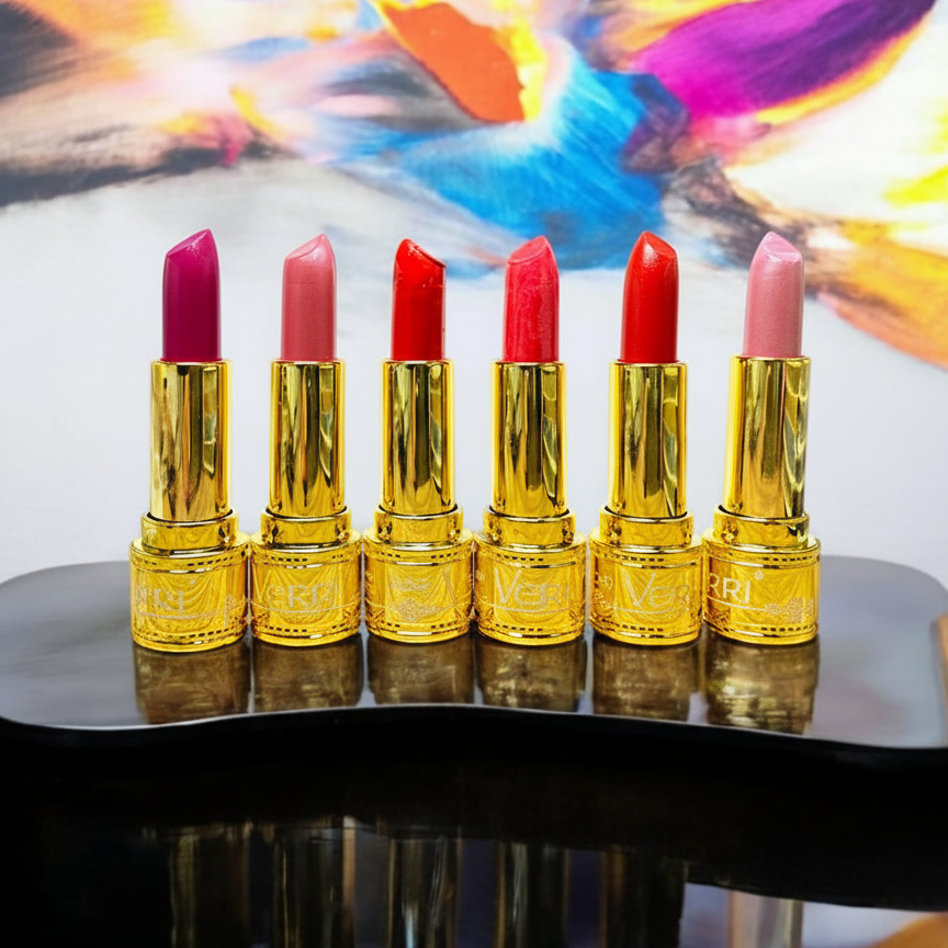 6 Pcs High Pigmented Velvet Matte Lipstick Set ? Long-Lasting Multicolor Lip Shades With Smooth, Soft Texture For A Perfect Everyday Glam Look
