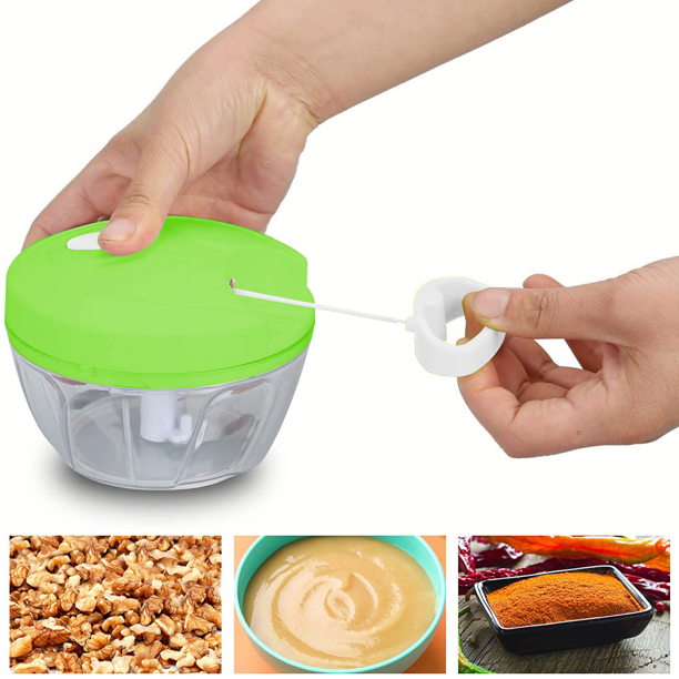 Multi-Function Food Processor - Chopper, Cutter, Grinder, Shredder, Mincer, Mini Garlic Slicer & Slicer for Kitchen (Random Color) - Image 2