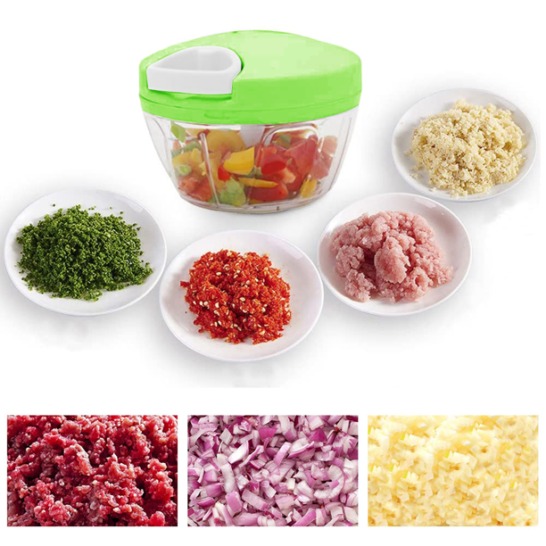 Multi-Function Food Processor - Chopper, Cutter, Grinder, Shredder, Mincer, Mini Garlic Slicer & Slicer for Kitchen (Random Color) - Image 3