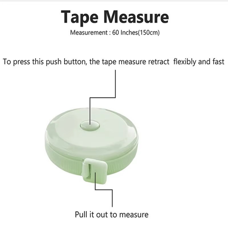 Measuring Tape 60-Inch / 1.5 Meter ? Pack of 5 Durable Flexible Tapes for Sewing, Crafting & Daily Use. ( Random Color) - Image 5