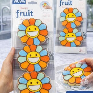 WUWA Stravits Fruit Sponges Providing Creative Design Attractive Look Durable Quality Comfortable Use (Random Design)