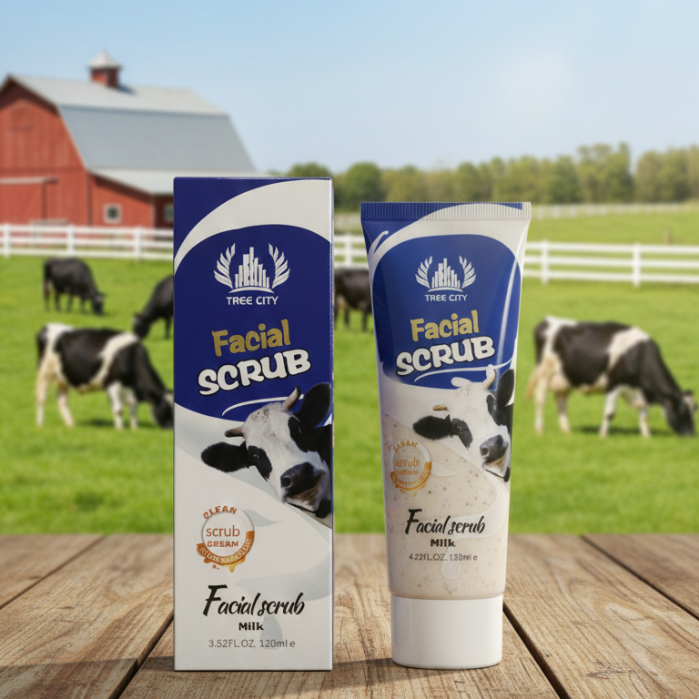 Tree City Facial Scrub | Snail Extract | Gentle Exfoliation & Skin Rejuvenation | 120 ml - Image 2