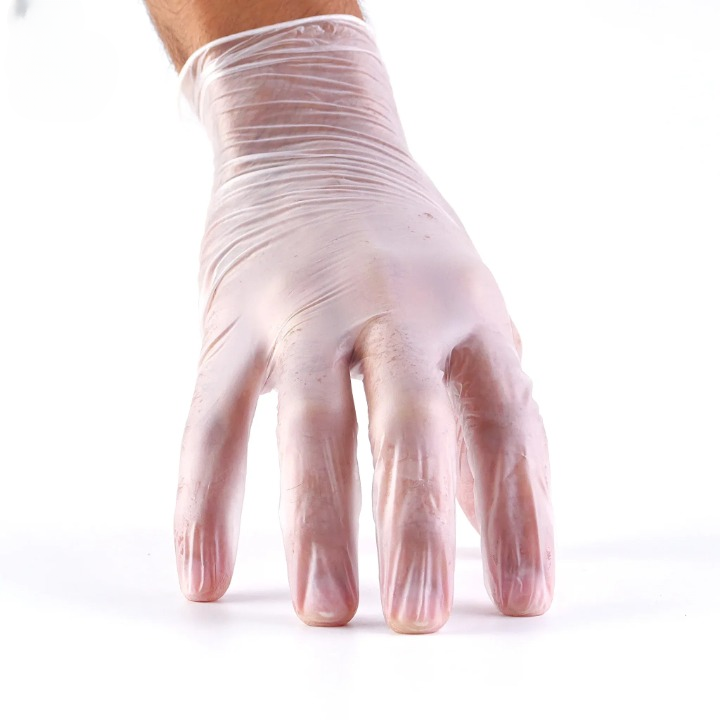 Safety Fine Disposable Vinyl Gloves ? Clear, Powder-Free | Food Prep & Hygiene Use - Image 2
