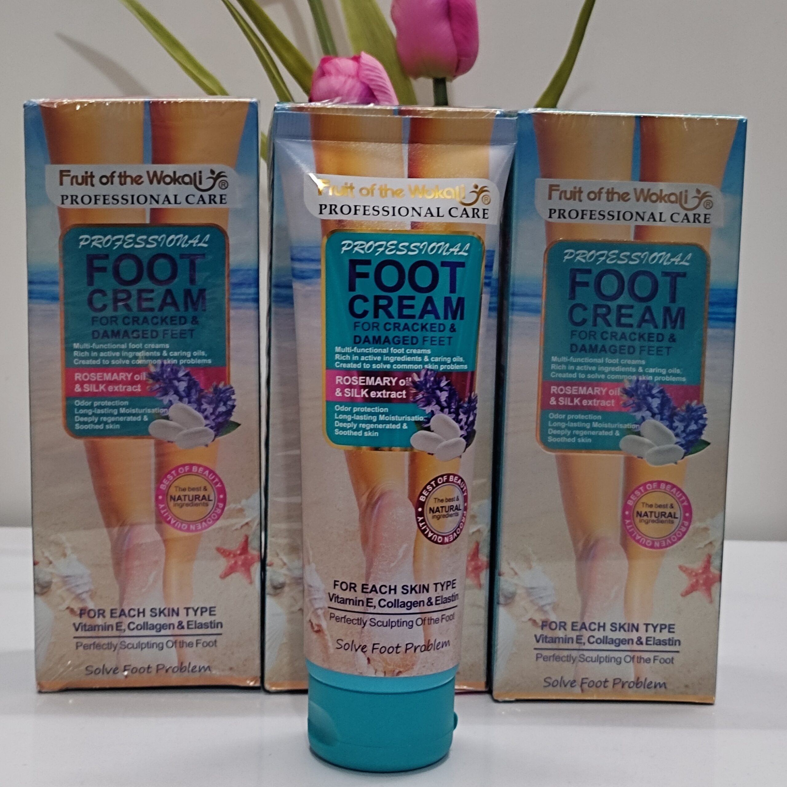 Fruit of Wokali Foot Cream ? 130ml with Rosemary Oil for Cracked & Damaged Feet, Smooth & Nourished Skin - Image 3