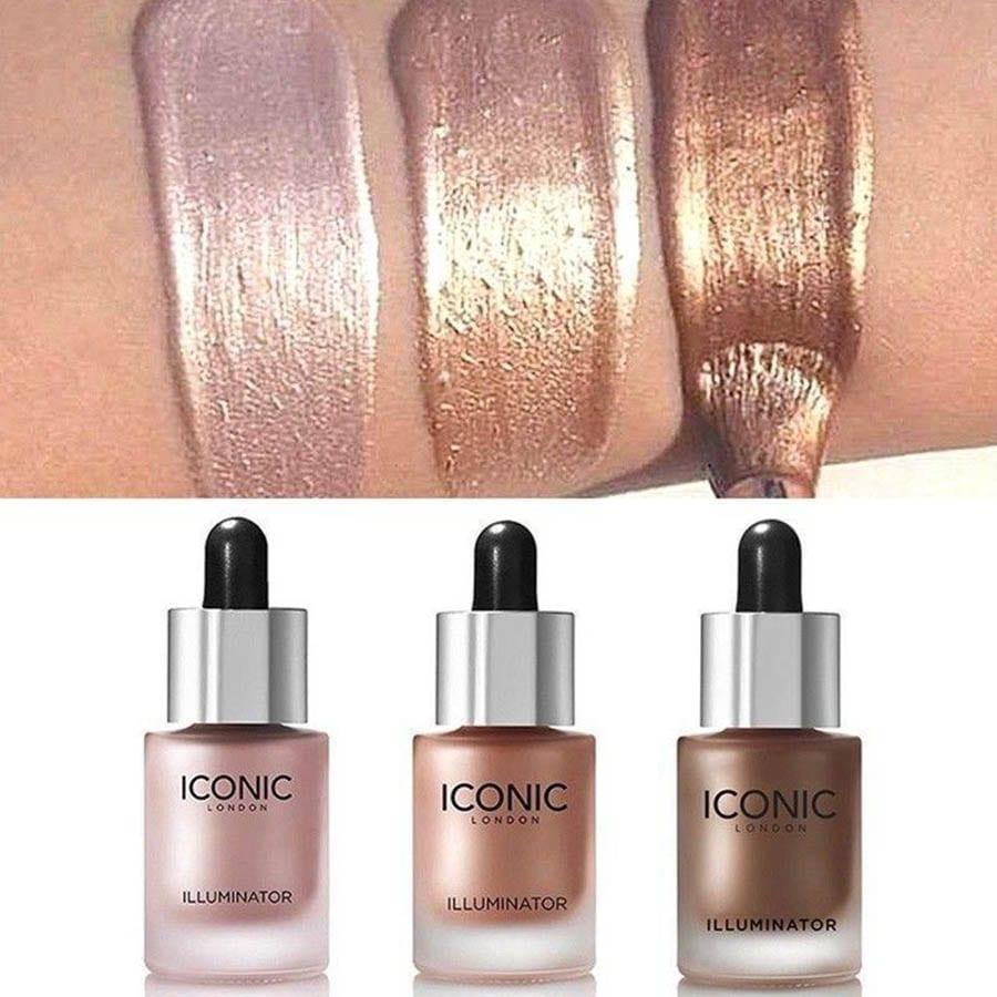 Iconic London Illuminator Highlighter Drops Ultra Glow Liquid Highlighter Radiant Finish Luminous Shine - Image 5