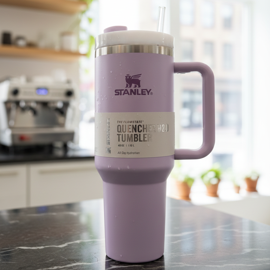 Stanley 40 Oz | (1200ML) Stainless Steel Vacuum Insulated Tumbler With Straw Leak Proof Quencher Cup For Hot And Cold Beverages - With Box - Image 5