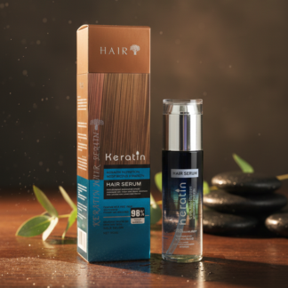 Keratin Hair Serum 80ml ? Deep Moisturizing, Frizz-Control & Smooth Finish | Shine-Boosting Leave-In Serum for Dry, Damaged & Rough Hair