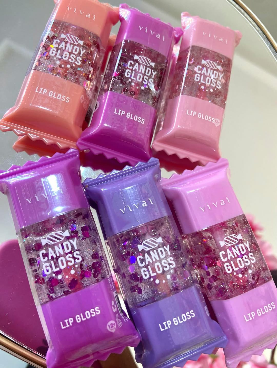 Cute Candy Lip Gloss Set of 6 | Moisturizing, Shiny & Long-Lasting Lip Gloss for Teens & Women ? Fun, Sweet Colors & Flavors - Image 2