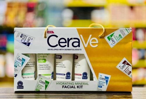 CeraVe 6 In 1 Hydrating Mineral Facial Kit For Deep Cleansing, Brightening And Glowing Skin - Image 4