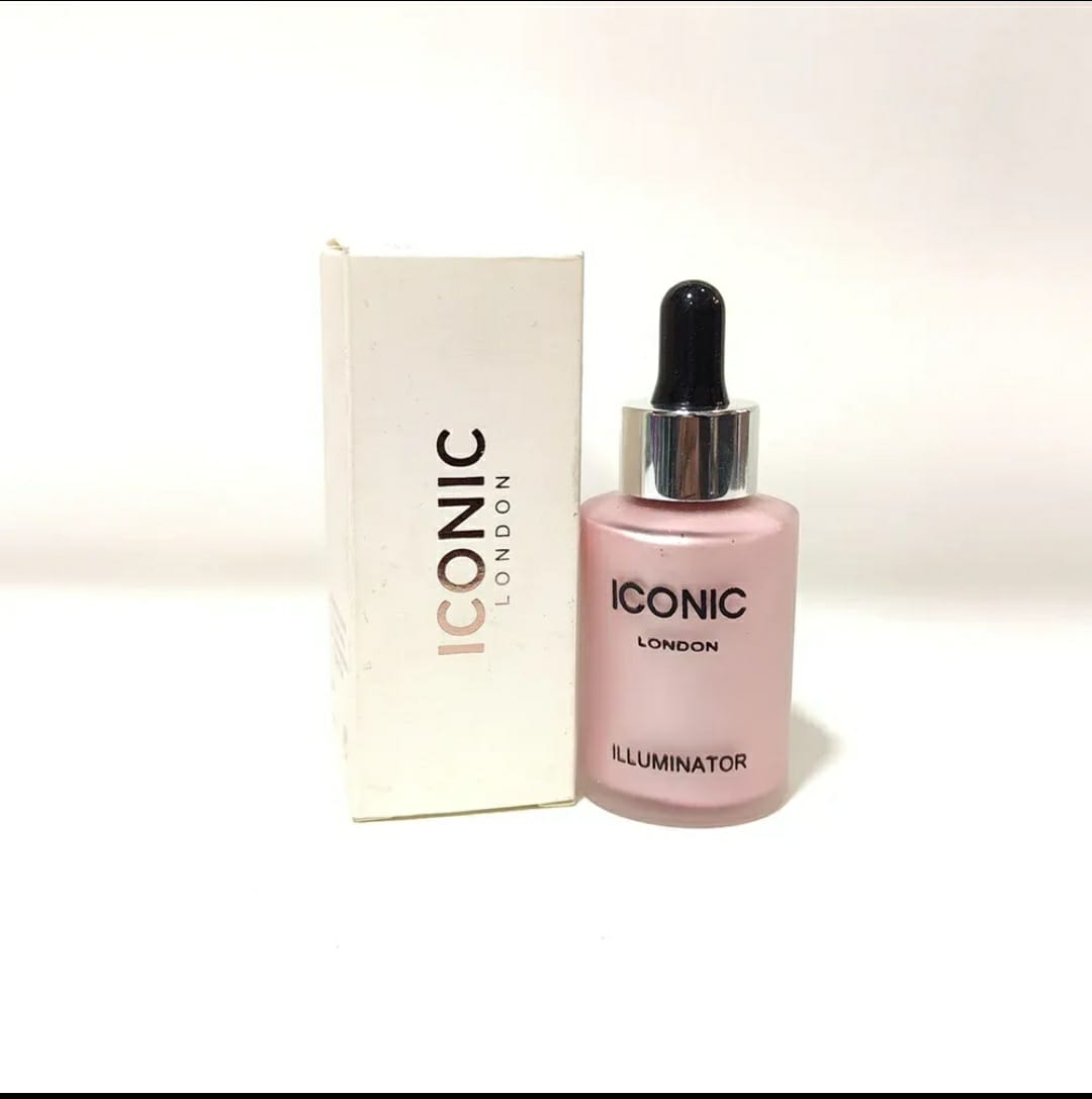 Iconic London Illuminator Highlighter Drops Ultra Glow Liquid Highlighter Radiant Finish Luminous Shine