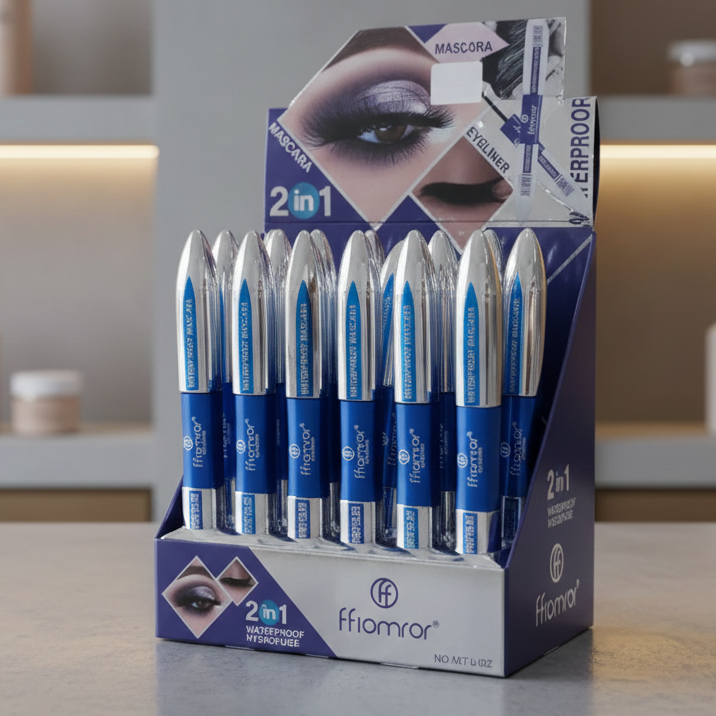 Flormar 2-In-1 Mascara & Eyeliner | Volumizing Lashes & Precise Eye Definition