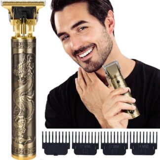 Metal Body Vintage T9 Hair Trimmer for Men ? Professional USB Rechargeable Beard & Hair Cutting Machine | Precision Shaver with Powerful Motor