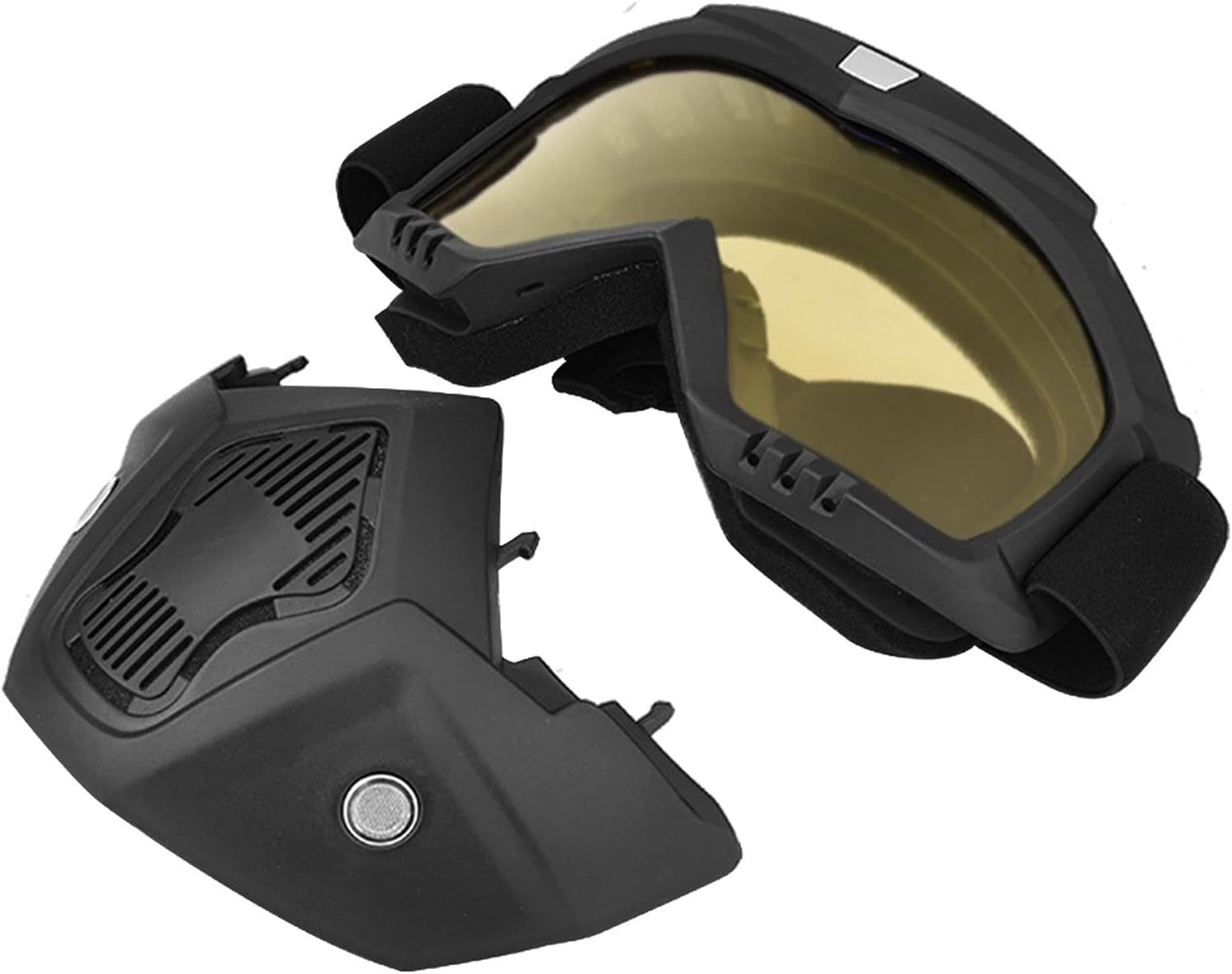 Snowboard Motorcycle Full Face Mask Shield Goggles Glasses - Image 4